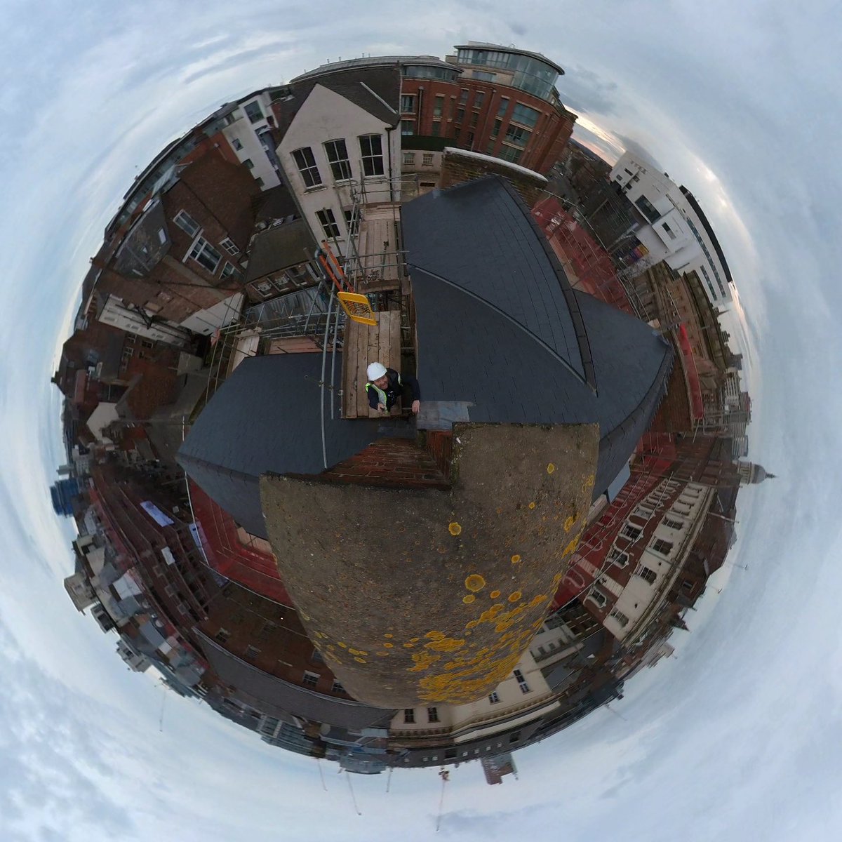 Aerial of our conversion at Carlton Street, Nottingham