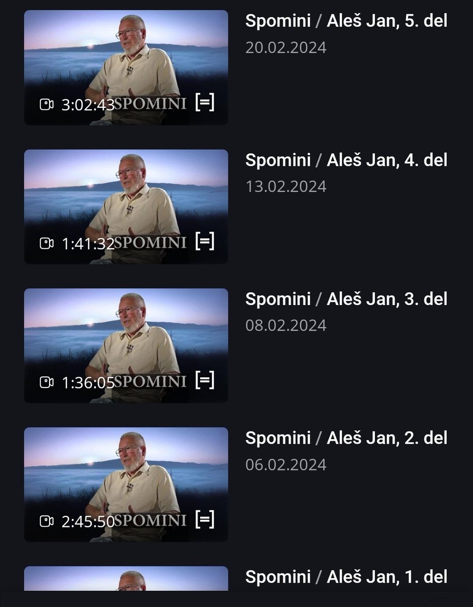 YanchMb's tweet photo. @RRavnikar @BRajgelj @rtvslo Za vzor naj si vzame deseturne "intervjuje" Spomini. /s https://t.co/zchBWe1AkT
