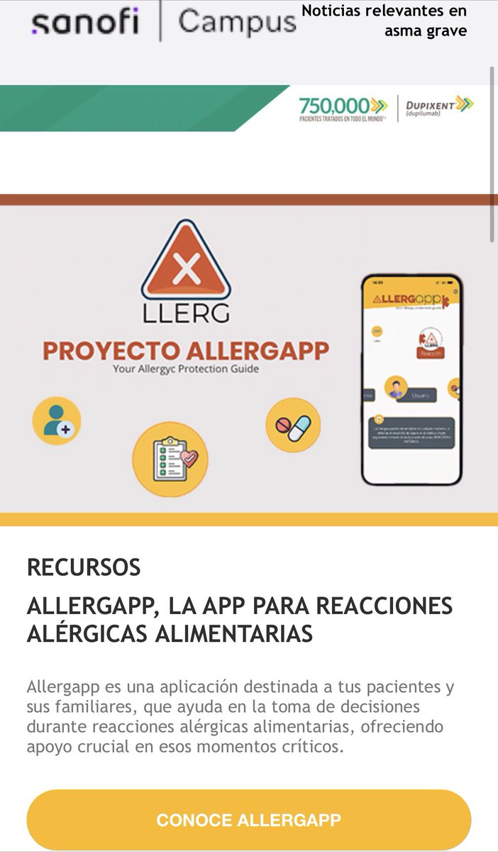 dr_letran's tweet photo. Muchas gracias  a @SanofiES por vuestro apoyo en la difusión de nuestra innovadora App #allergapp. ¡Muy agradecido! https://t.co/KdnWSfcYmW