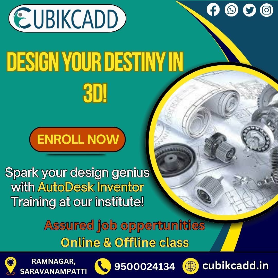 Auto desk inventor-cadd
Inventor is used to quickly model, simulate and communicate design ideas!! 
 
Call us at 9500024134 or Mail to info@cubikcadd

#cubikcadd #instagram #facebook #twitter #cad #autodeskrevit #bim #buildinginformationmodeling #architecture #cad #cubikcadd