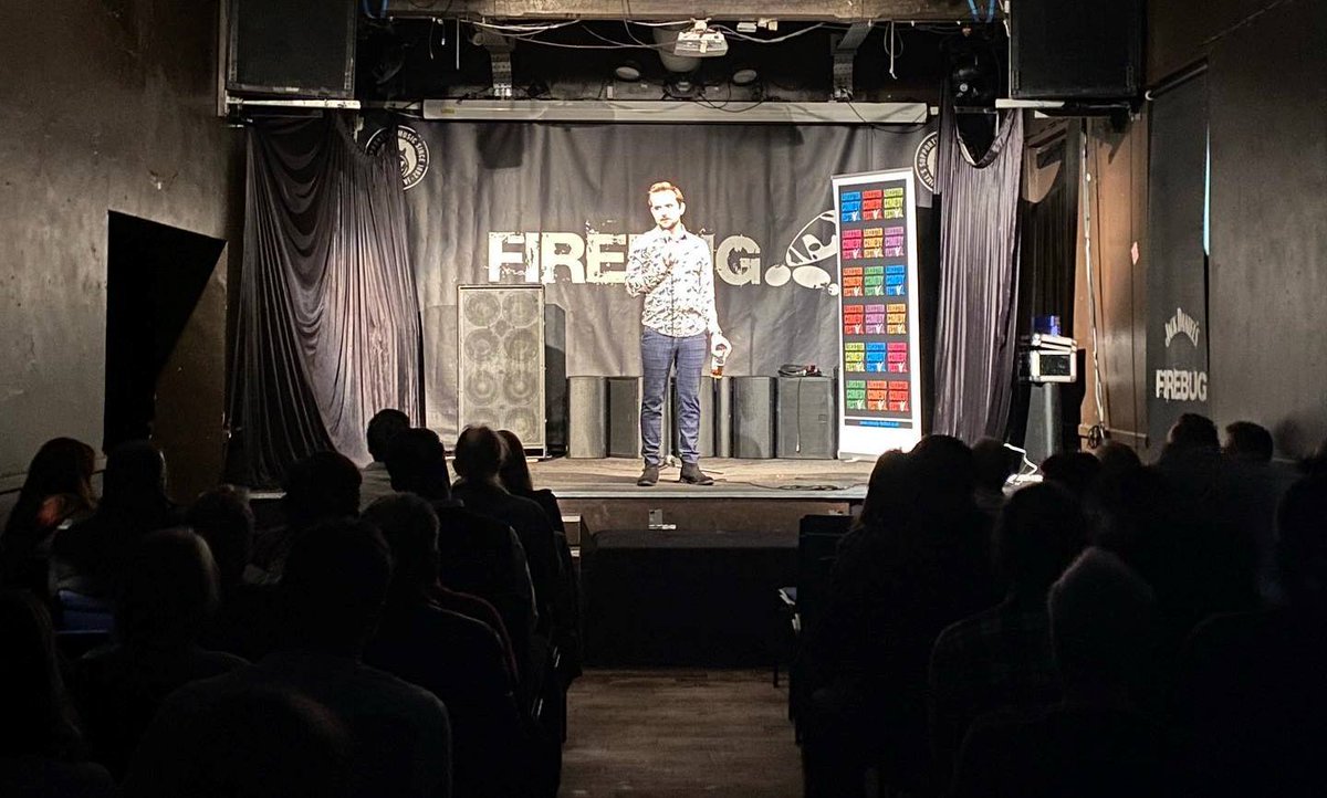 Only a few days to go until our "Saturday Showcase" (24th) gig at <a href="/FirebugBar/">Firebug</a> with <a href="/TripleCeePee/">CaptainColino</a> as part of the <a href="/LeicsComedyFest/">Leicester Comedy Festival</a>. BELTING line-up plus regular MC <a href="/jaynealecomedy/">Jason Neale</a> There are a few tickets left: rb.gy/boec9w