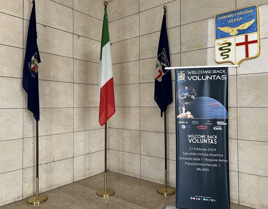 Aeronautica Militare (@italianairforce) on Twitter photo ๐๐๐ฅ๐๐จ๐ฆ๐ย ๐๐๐๐คย #๐๐จ๐ฅ๐ฎ๐ง๐ญ๐๐ฌ
All'evento organizzato dall'#AeronauticaMilitare a #Milano sono intervenuti il Col. #WalterVilladei, il Sottocapo di Stato Maggiore dellโAeronautica Gen. S.A. Aurelio Colagrande e i rappresentanti delle aziende partner della missione #Ax3 ๐๐๐ฅ๐๐จ๐ฆ๐ย ๐๐๐๐คย #๐๐จ๐ฅ๐ฎ๐ง๐ญ๐๐ฌ
All'evento organizzato dall'#AeronauticaMilitare a #Milano sono intervenuti il Col. #WalterVilladei, il Sottocapo di Stato Maggiore dellโAeronautica Gen. S.A. Aurelio Colagrande e i rappresentanti delle aziende partner della missione #Ax3
