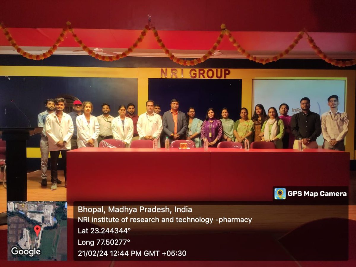 Expert Session on Tuberculosis Awareness at NRI Institute of Research & Technology-Pharmacy (NIRTP) In association with AIIMS Bhopal. 

#HealthcareCareers #Healthcare #Pharmacy #DPharma #BPharma #MPharma #PharmacyEducation #PharmacyCourses #PharmacyCareer #FutureOfHealthcare