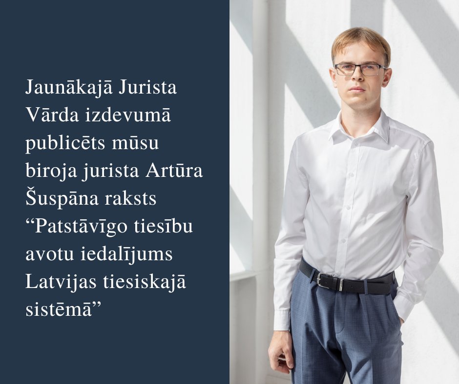 sp_birojs's tweet photo. Dalāmies ar ziņu par kolēģa Artūra Šuspāna rakstu “Patstāvīgo tiesību avotu iedalījums Latvijas tiesiskajā sistēmā”, kas publicēts jaunākajā “Jurista vārds” numurā. Rakstu iespējams lasīt šeit:
https://t.co/vqGhTKPajB https://t.co/uN0yfrLm0m