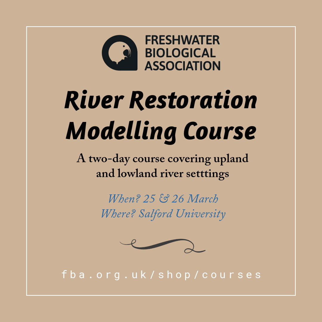 Thanks to improved computing power, tasks required to deliver river naturalisation have become easier. This course introduces simple 2D modelling through a set of hands-on exercises to develop flow simulations across a varied fluvial landscape. fba.org.uk/shop/courses