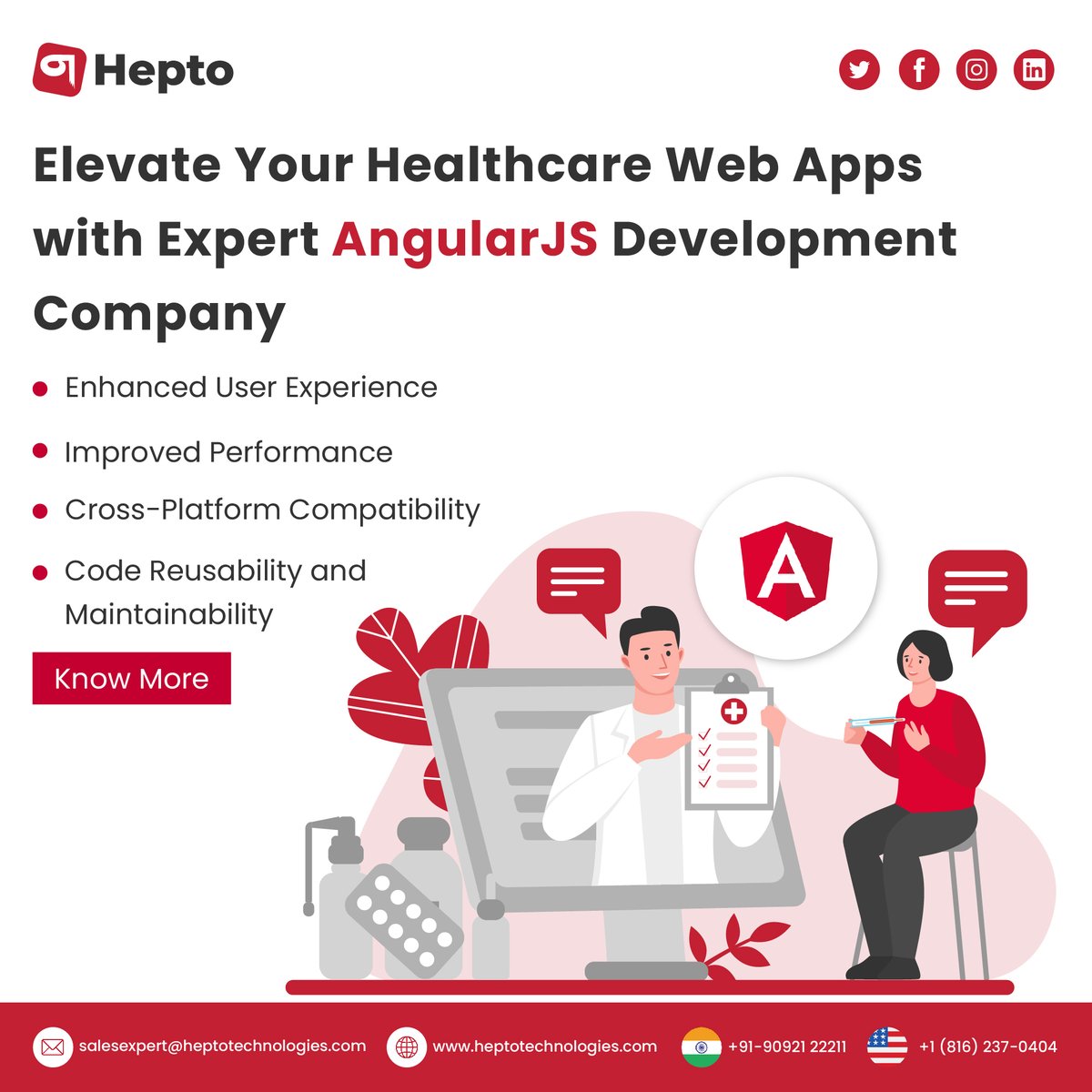 HeptoTech's tweet photo. Elevate Your Healthcare Web Apps with Expert AngularJS Development Company

Hepto Technologies is the leading AngularJS development company in USA, renowned for our unmatched expertise and dedication to delivering exceptional web solutions.

Visit us@ https://t.co/GyIdOkadZV https://t.co/mk97Vx853P