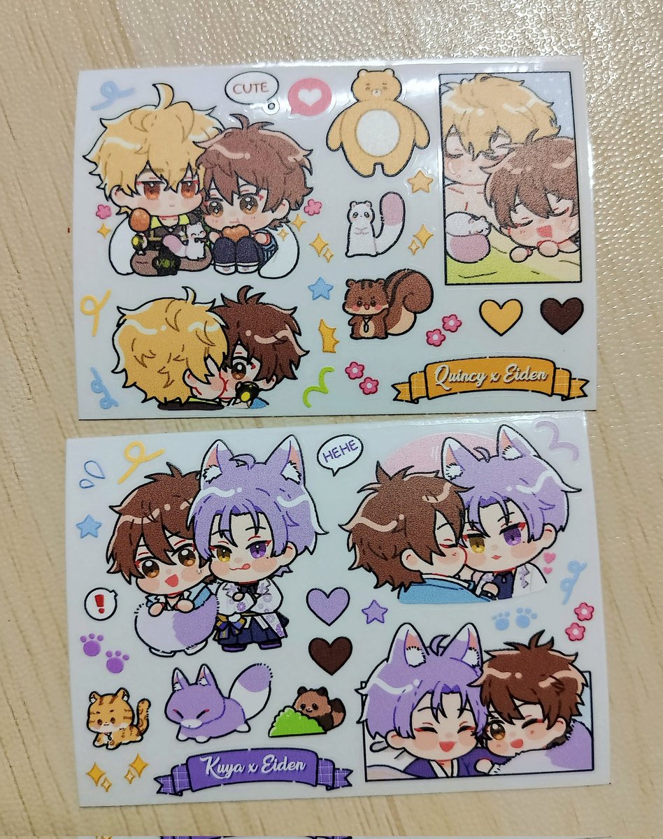ได้รับสติ๊กเกอร์ของจริงมาแล้วค่ะ น่ารักมากก เอามาแปะใส่เคสมือถือเรียบร้อย 🤧💖
I received the sticker. It's so cute😇✨✨ 

[U76]  #CWT66 

 #玖伊  #崑伊 
#新世界狂歡 #Nucarnival 