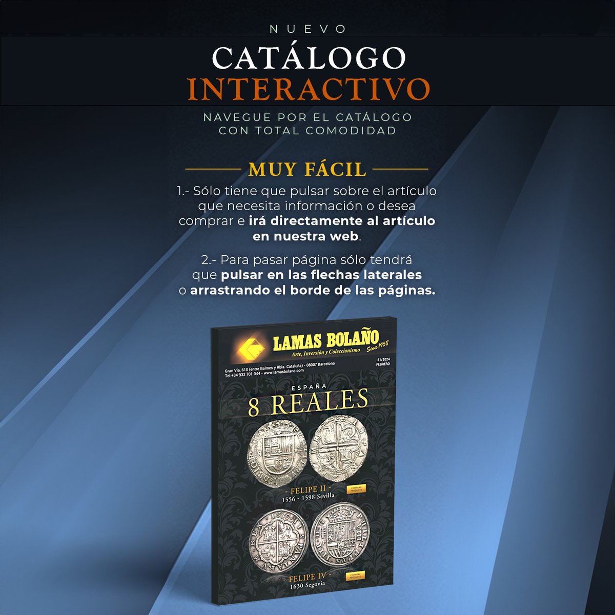 Nuevo Catálogo Interactivo:
online.fliphtml5.com/lllog/lsev/#p=1
Puede ir directamente al artículo en nuestro sitio web haciendo clic dentro del catálogo