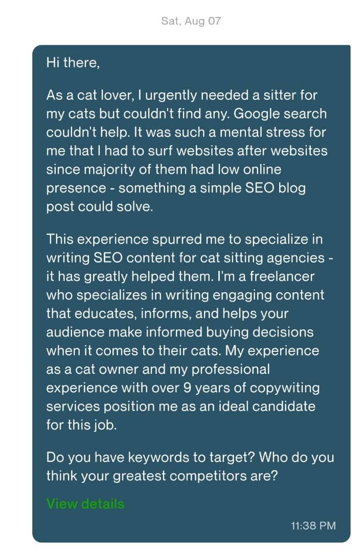 This proposal won me a $1k gig. What are your key takeaways from the proposal?