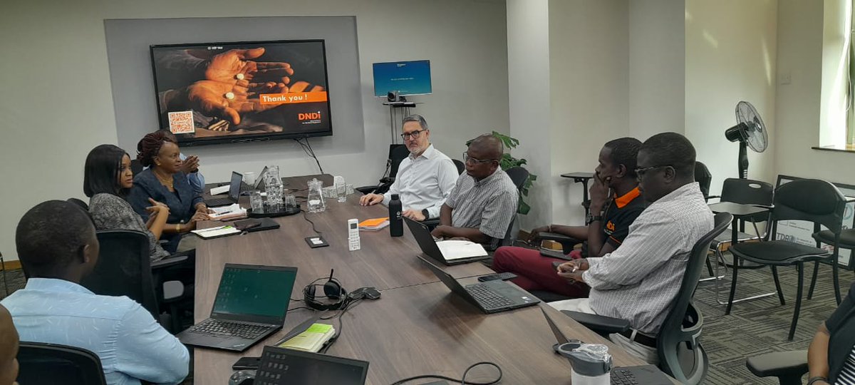 MoniqueWasunna's tweet photo. Yesterday afternoon, we were honoured to welcome @DNDi board member @Chrisbird69 to the Nairobi office. 

He had the opportunity to meet &amp; interact with staff to learn more about our ongoing projects. We are grateful for the governance and support of the board as we combat #NTDs. https://t.co/qM7F1zZixr