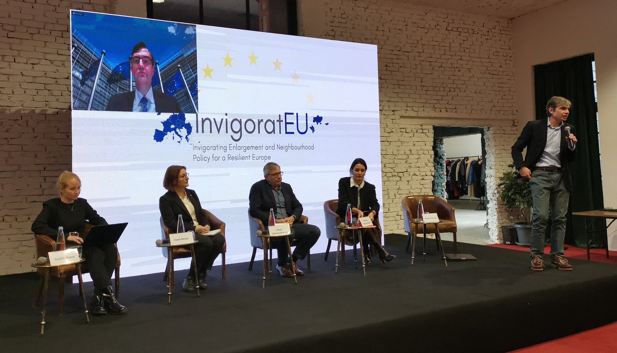 Levan Kakhishvili (@kakhishvili) on Twitter photo Happening now a public discussion in Tbilisi in the framework of <a href="/HorizonEU/">Horizon Europe 🇪🇺</a> project #InvigoratEU focusing on reforming the EU enlargement policy in a new geopolitical era Happening now a public discussion in Tbilisi in the framework of <a href="/HorizonEU/">Horizon Europe 🇪🇺</a> project #InvigoratEU focusing on reforming the EU enlargement policy in a new geopolitical era