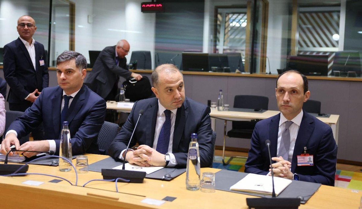 AmbVatoM's tweet photo. 1⃣Association Council after Georgia got 🇪🇺#CandidateStatus, marking new strategic level in🇬🇪🇪🇺relations.
🇬🇪🇪🇺led by HRVP @JosepBorrellF & @PM_Kobakhidze held extensive dialogue on🇬🇪's EU accession,cooperation in #CFSP/#CSDP, economic & sectoral fields, #RusGeoConflict resolution. https://t.co/KOe4Qp97nd