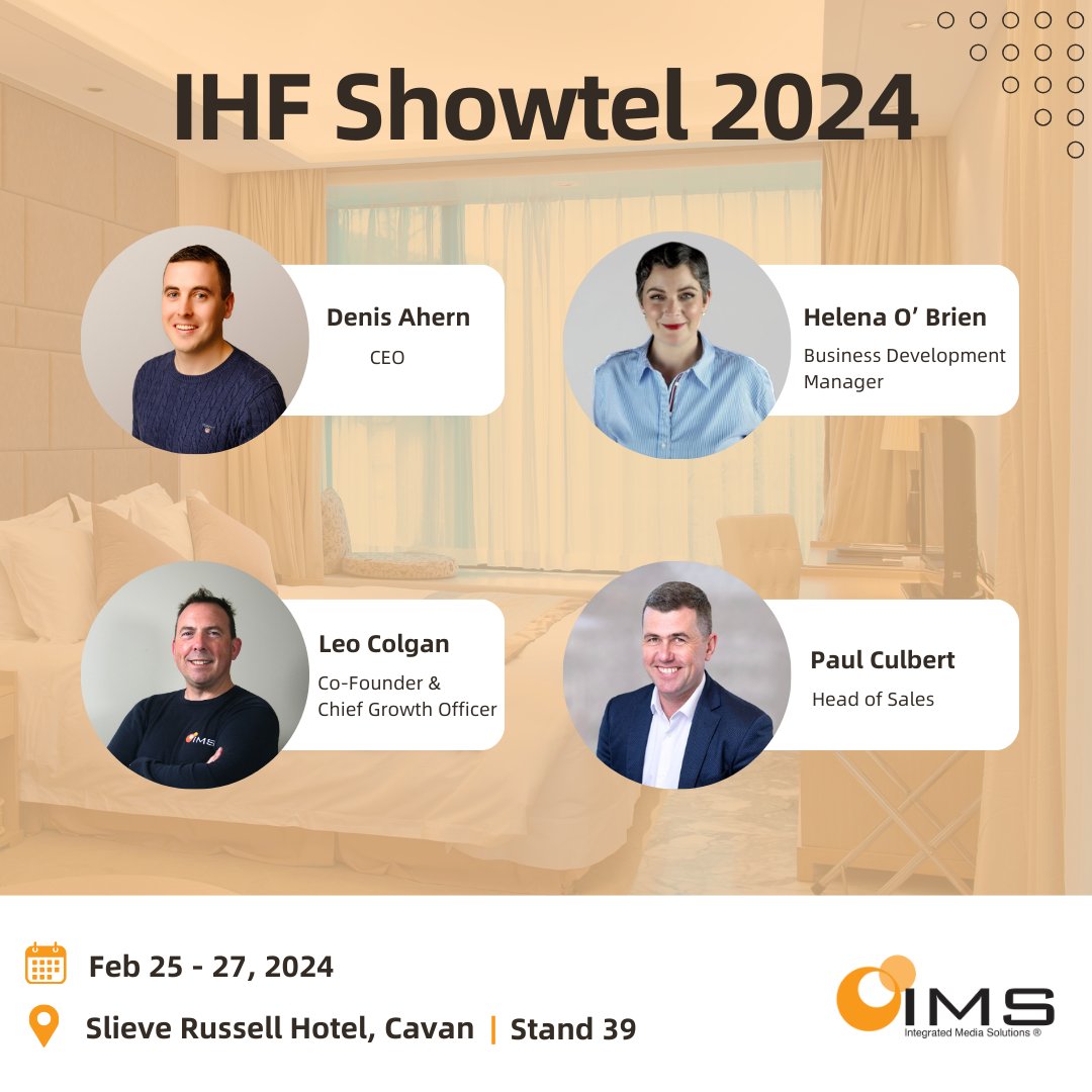 Only a few days to go for IHF Showtel 2024! Our team can't wait to chat to you about enhancing the guest tech experience in hospitality. See you there! #IHFShowtel2024 #HospitalityTech #GuestExperience