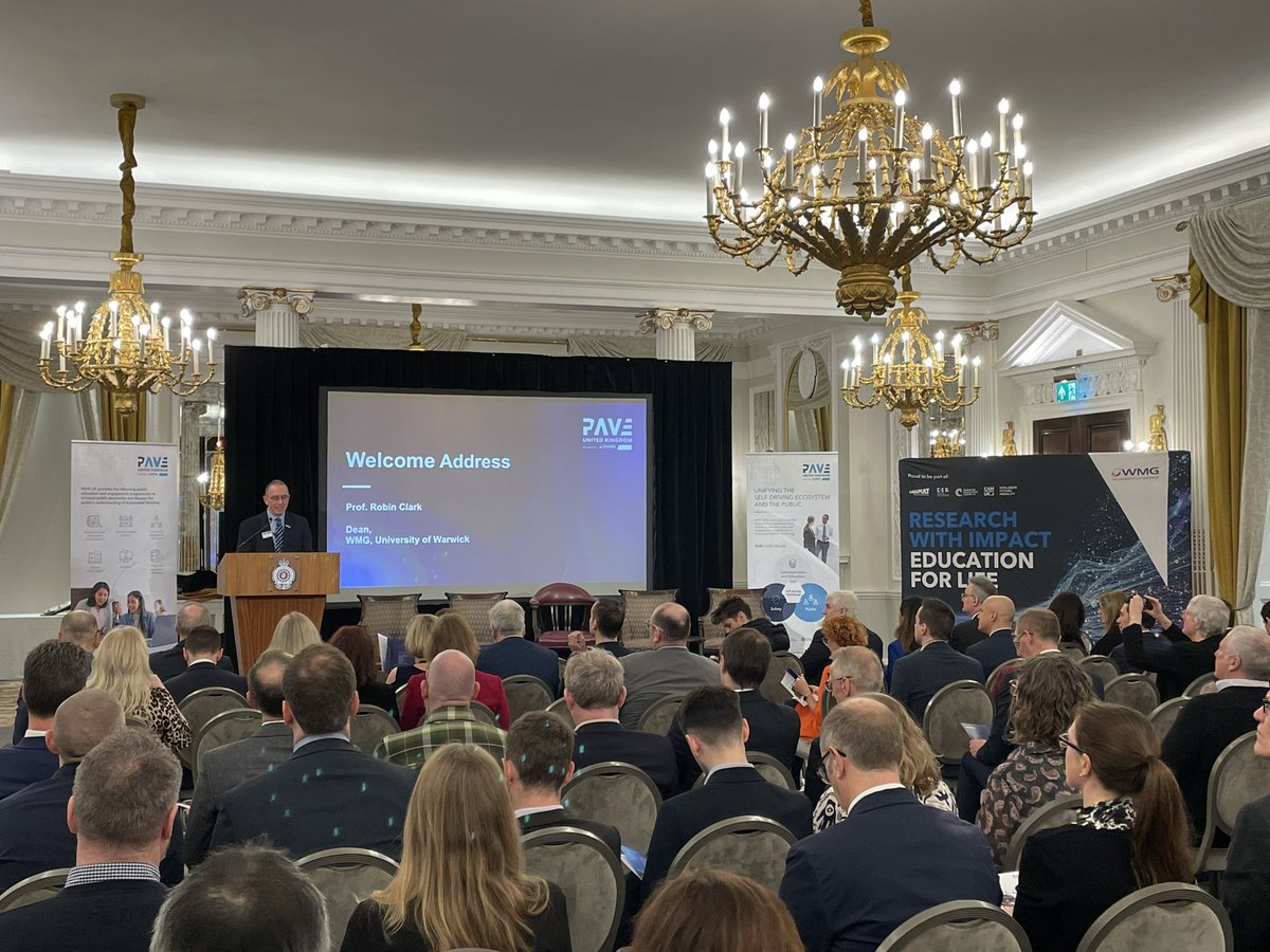 And we are go... Super excited to be launching @PAVEUK_ today at the @RoyalAutomobile with support from @ccavgovuk @transportgovuk @biztradegovuk. We at @wmgwarwick are very honoured to be leading this initiative for the UK. Grateful for all the support from the UK ecosystem...