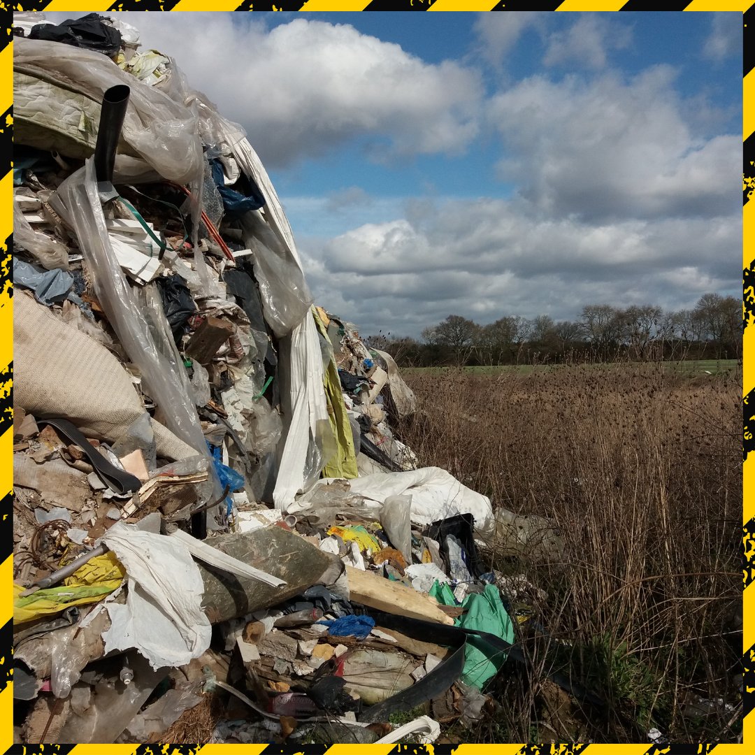 No one would want to see this in the countryside!😟Fly-tipping is the ILLEGAL dumping of items, whether it's a bag next to a bin or a large pile in a country lane.

A lack of understanding will not protect you in court. Learn the #SCRAPFlyTipping code: hertfordshire.gov.uk/flytipping