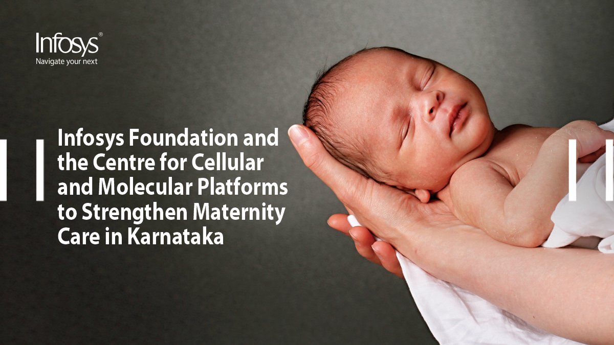 Infosys Foundation announced its collaboration with the Centre for Cellular and Molecular Platforms (C-CAMP), aimed at maternity care, both for expectant mothers and newborns, in Karnataka, using innovative medical technologies. infy.com/3I5fBJY #InfyNews