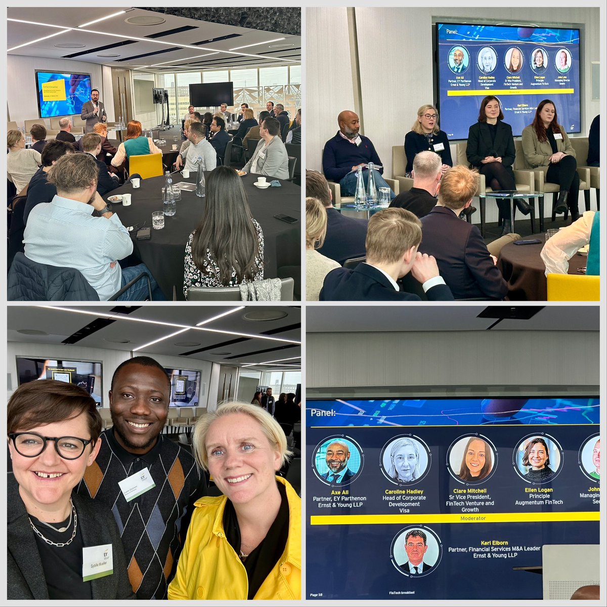 StreetsConsult's tweet image. Great insights at the @EY_UKI #FinTech Breakfast today, looking at the geopolitical landscape and expectations for deal flows in 2024. Good to hear the panel&apos;s view that optimism is returning to the markets, but growth challenges remain