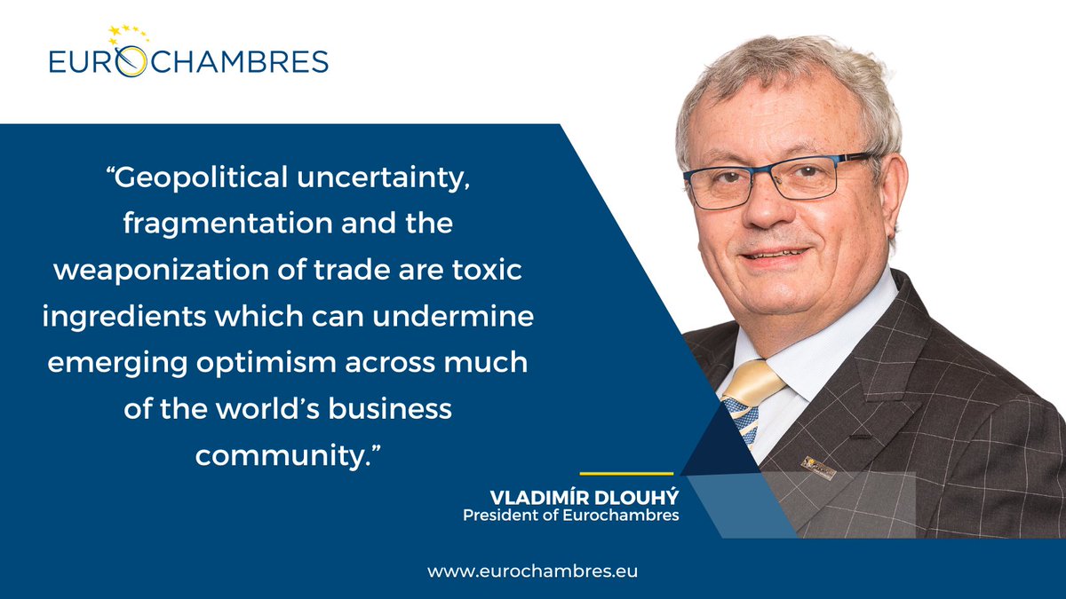 #GES2024 flags geopolitical tensions as the key global economic challenge in a record-setting election year 2024. President @VladimirDlouhy warns about risks that could erode confidence and growth prospects of the global business community. ➡bit.ly/ECH_GES2024