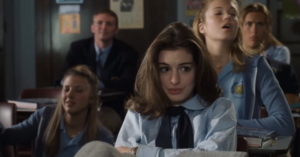 TheCinesthetic's tweet photo. The Princess Diaries (2001) dir. Gary Marshall https://t.co/F36ucGeNse