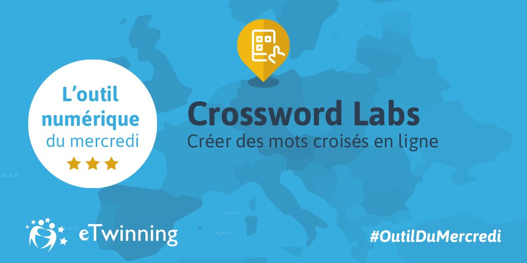 [#OutilDuMercredi]
➡ Découvrez #CrosswordLab (crosswordlabs.com)      
Crossword Labs est un excellent outil en ligne qui permet de créer des grilles de mots croisés très simplement.
#EdChat #EdTech #EduTech #Education #Educhat #Teacher #profs #edapp #Tice