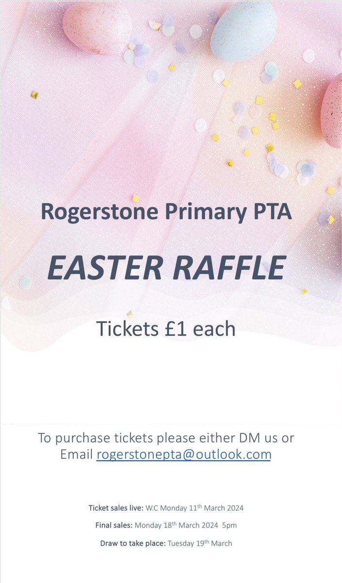 🐰 EASTER RAFFLE 🐣 Thank you to those who've donated, we've had some amazing donations! Raffle ticket sales go live W.C 11th March ! x