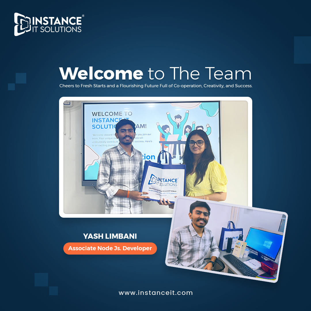 Join us in welcoming our newest additions to the @instance_it  team.

#WelcomeAboard #InstanceITSolutions #NodeJsDevelopers 
#InnovateWithUs #ITCareers #CodingLife #TechCommunity 
#DevelopersOfInstagram #TechTeam #JoinOurTeam #TechInnovation