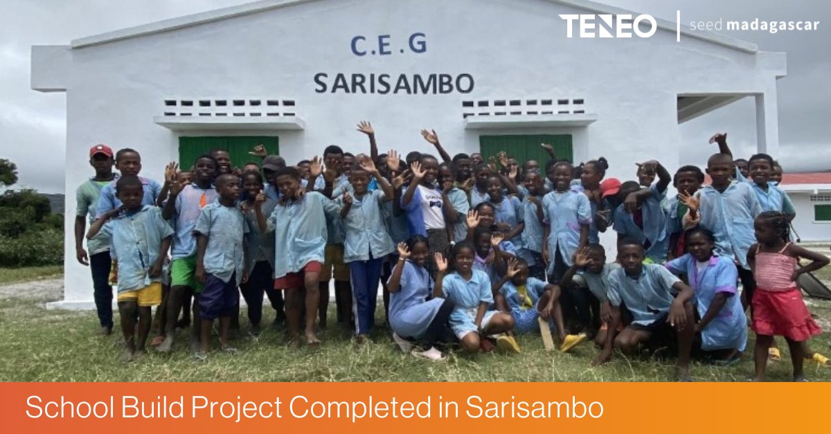 Big news from Teneo &amp; SEED Madagascar! We've built 5 new classrooms &amp; improved facilities in Sarisambo, positively impacting 726 students &amp; 27 teachers. Plus, environmental efforts with tree planting to offset our carbon footprint. Here's to empowering communities! 🌳