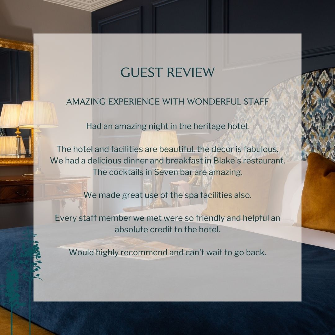 Thank you Niamh R for your lovely review on TripAdvisor following your recent stay with us. Don't take our word for our stunning hotel and spa, check out over 3,000 TripAdvisor reviews. #GuestReview #TripAdvisor #TheHeritage