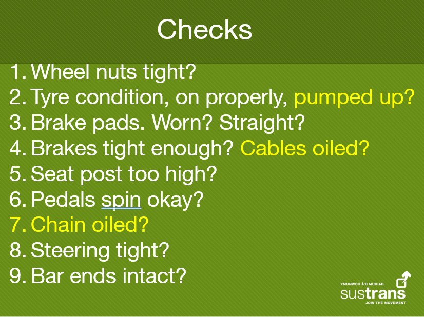 All staff <a href="/Active_Journeys/">Rhaglen Teithiau Iach | Active Journeys Programme</a> school <a href="/YsgolBrynTeg1/">Ysgol Bryn Teg</a> have been learning how to maintain their fleet of balance bikes &amp; cycles, so they are safe &amp; fun for the pupils. The next step is to train up some of the pupils, to identify minor faults &amp; help with ongoing maintenance.