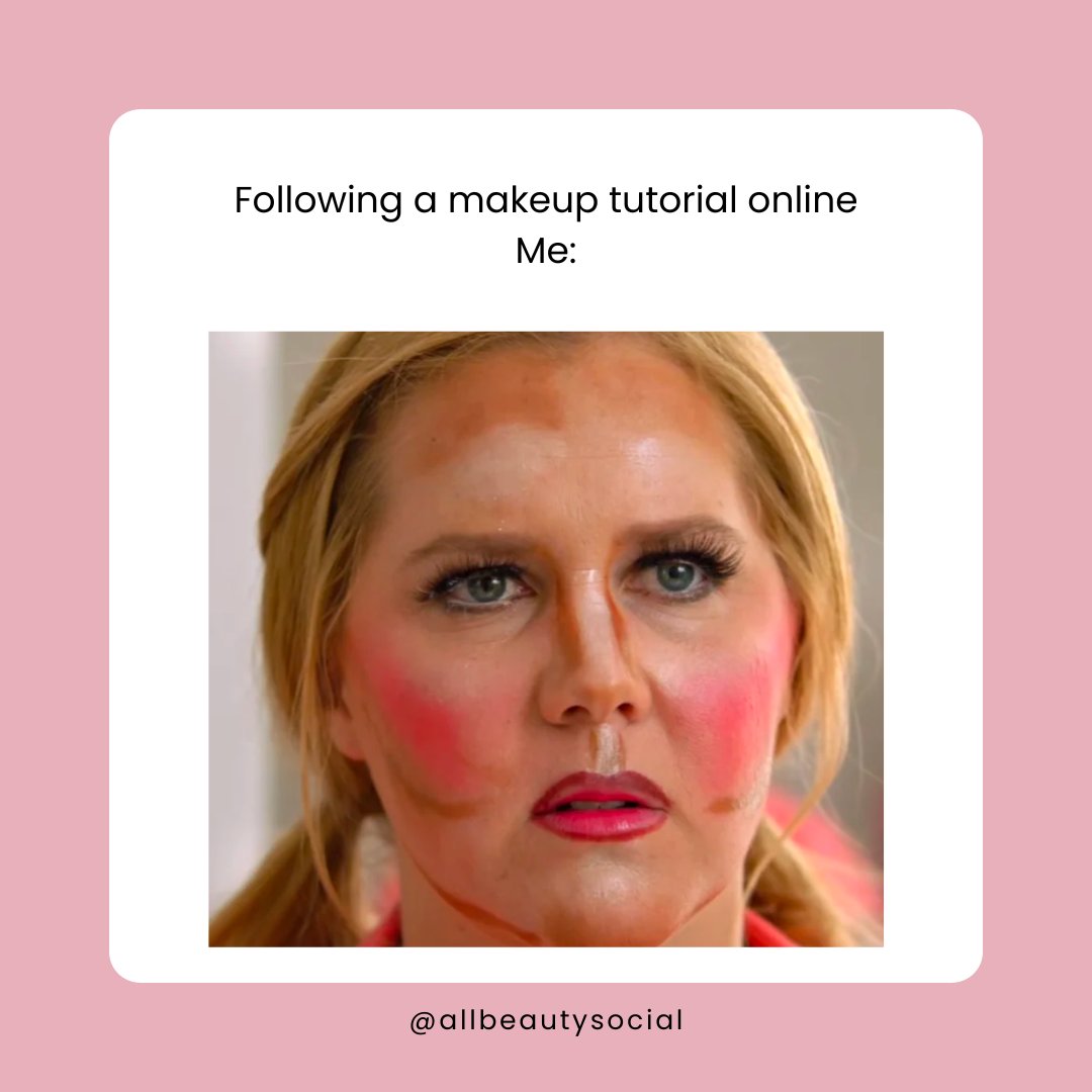 allbeautysocial's tweet photo. Thinking I'm a makeup artsit after watching 1 tikotok 🫣
#allbeauty #beautyhumor #makeupcomedy #makeupmeme #beautymeme https://t.co/VtWYOUiqVD