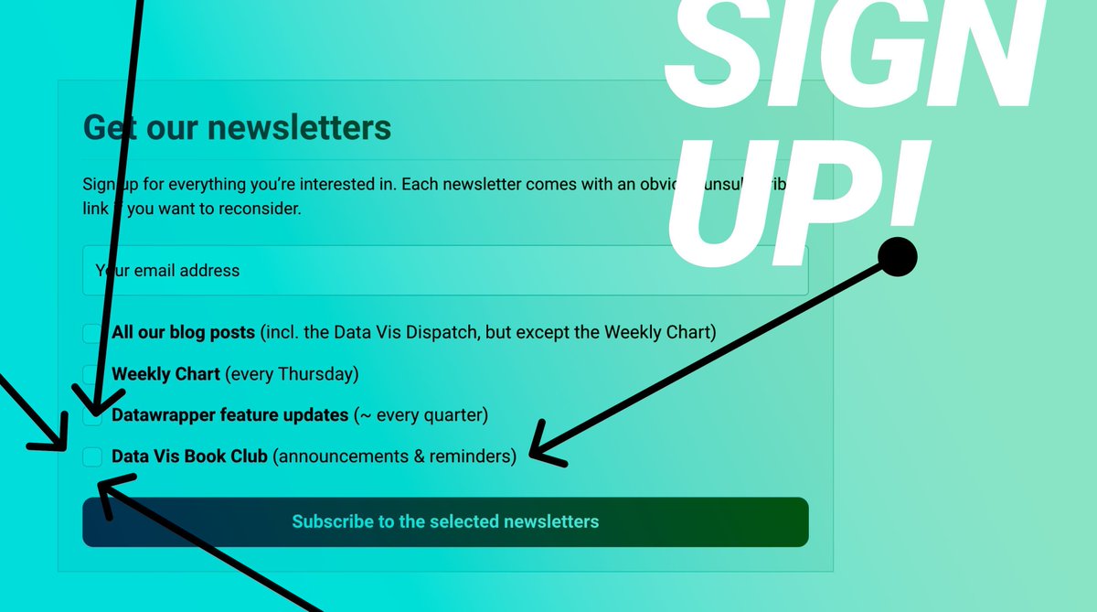 <a href="/AlbertoCairo/">Luis Alberto Quiroga Cairo</a> <a href="/RinconAnnabelle/">Annabelle Rincon</a> <a href="/jaxx084/">Jacqui Moore</a> <a href="/djgcdhjs/">huangt</a> <a href="/ainvienna/">A. Hexelschneider</a> <a href="/mwisema4/">Meagan Wiseman</a> @marisoldasilva <a href="/tiagombp/">Tiago Maranhao</a> <a href="/ivanafeld/">Ivana Feldfeber</a> <a href="/RuthAlsancak/">Ruth Alsancak</a> <a href="/SabiBerco/">m3taprinc3</a> <a href="/PGA99/">Paula Gonzalez</a> @jplusplus_ @leo_wallentin <a href="/nicsantambrogio/">nicol santambrogio</a> <a href="/alenka_gucek/">Alenka Gucek</a> <a href="/spenceometry/">Spencer Zeigler</a> <a href="/mupini/">4th newbie</a> <a href="/wabisabi108/">Carolina Tiger</a> <a href="/AnatZohar4/">Anat Zohar</a> <a href="/marie_simon/">Marie Simon</a> <a href="/TS_Hancock/">Tamara Hancock</a> <a href="/adriantweeted/">A. Ty Fletcher</a> <a href="/51clean/">Yi-Chieh Newton, Ph.D.</a> <a href="/Shmuhammadd/">Shamsuddeen Hassan Muhammad, PhD</a> <a href="/estherGreussing/">Esther Greussing</a> <a href="/llyuana/">Luana</a> @mstringer @MelissaKrug1 @imallieburns <a href="/lenaktran/">Lena Tran</a> <a href="/MDanilevicz/">Monica Danilevicz</a> @balooley <a href="/CarlottaDotto/">Carlotta Dotto (@carlottad.bsky.social)</a> <a href="/GuillaumeBaggio/">Guillaume Baggio</a> <a href="/diegovanegas/">diegovanegas</a> <a href="/_Vanessa_Blair/">Vanessa Wilson</a> <a href="/professorkao/">Dennis Kao</a> <a href="/montanajustin/">🇺🇦Justin</a> <a href="/VRobano/">Virginia Robano</a> <a href="/MBozukova/">Mihaela Bozukova</a> <a href="/Indhujaa10/">Indhujaa</a> <a href="/Letyludigital/">Leticia Luna</a> <a href="/simranparwani/">Simran Parwani</a> <a href="/nausheenhusain/">Nausheen Husain is @nausheen.bsky.social</a> <a href="/mikewhills/">Mike Hills</a> <a href="/AngeloLuciani/">Angelo Luciani</a> <a href="/aaronsmithdev/">Aaron Smith</a> <a href="/akwaghmare/">Abhishek Waghmare</a> <a href="/DankeAnHuhn/">HK</a> For those interested in getting all the information about upcoming Data Vis Book Club sessions and more...

🎉 We now have a Data Vis Book Club newsletter 🎉

You can subscribe here: buff.ly/3HEAdZx

(Please note we won't be tagging you anymore.)