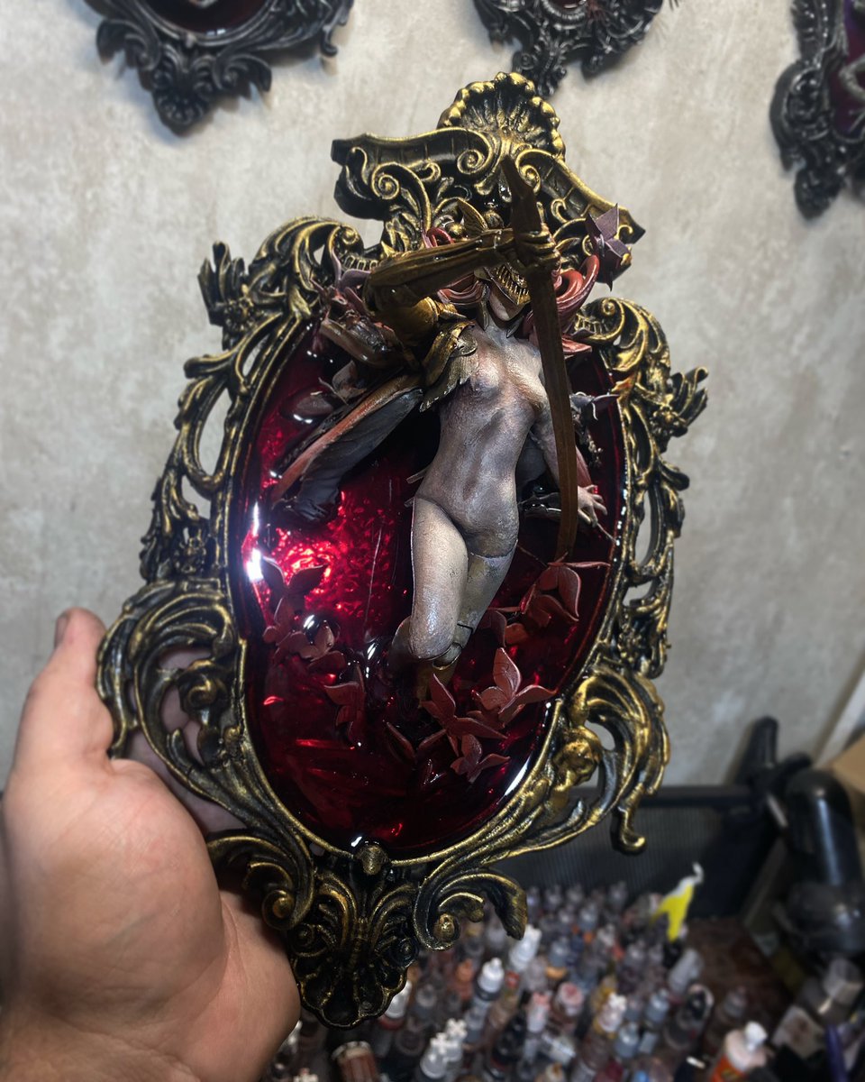 YharnamWorkshop's tweet photo. Since ELDEN RING time now 

Little throwback on my previous ER related frame pieces 👀

Ranni Maliketh and Malenia

#ELDENRING #fanart https://t.co/UXrWIJYl4I