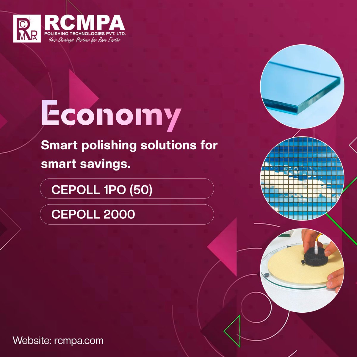 rcmpaglobal's tweet image. Discover smart savings without compromising on quality. Cepoll's Economy Range delivers reliable shine and performance at an accessible price point.

Visit us at rcmpa.com to know more about us.

#EconomyRange #Cepoll #PolishingPowder #RCMPA #Rareearth