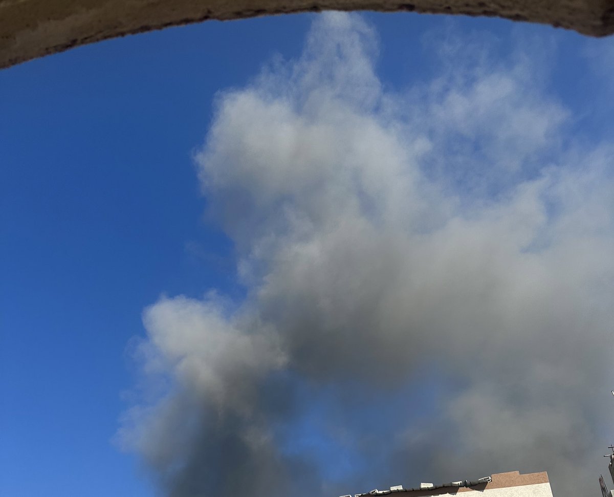 Heavy Airstrike near my home.