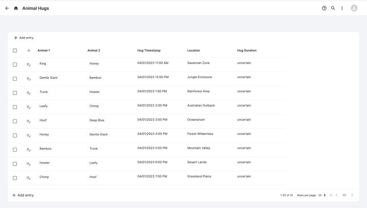 kirill_markin_'s tweet photo. We created an AI business app builder

You can chat in Discord and get your business app with all the tables and connections. In screenshots, you can see my app to store hugs between animals.

Try it now! It's fun 😁 https://t.co/mK3Tr2v53K