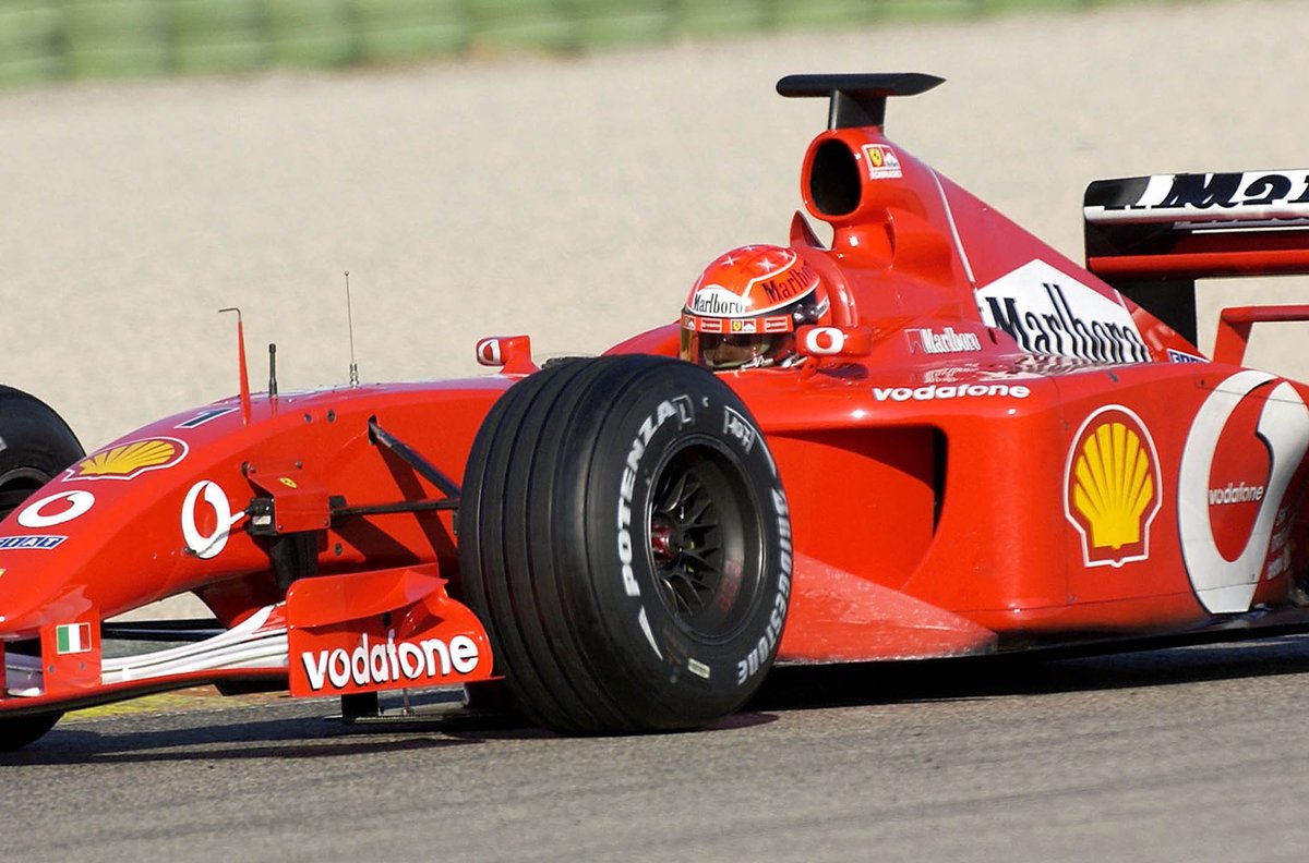 F1testing - 2002 style: In early '02 Ferrari stuck new sponsor