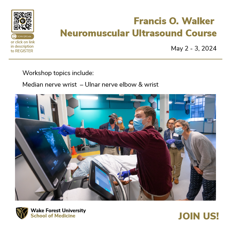 Watch out for our #Neuromuscular #Ultrasound #course coming up

northwestahec.wakehealth.edu/courses-and-ev…

---
<a href="/AtriumHealthWFB/">Atrium Health Wake Forest Baptist</a> <a href="/UltrasoundWake/">Wake Forest Ultrasound</a> <a href="/wakeforestmed/">Wake Forest University School of Medicine</a> #onlineclass  #scanning #cometrainwiththebest #healthcareexcellence #healthcare #February #virtualdidactics