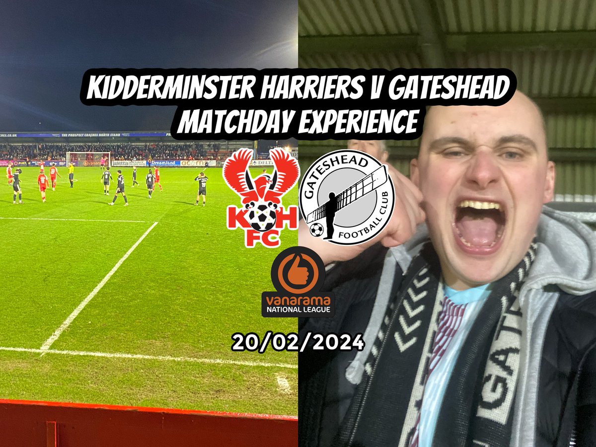 Last nights trip to Kidderminster Harriers v Gateshead as the Heed yet again brought home the goods

#KHFC #WorClub #TheVanarama @SteelySeabirder @NonLeagueCrowd @Non_LeagueNE @JoeSkelton10 @AdamGittingspt 

youtu.be/yPNhUtkf_ec?si…