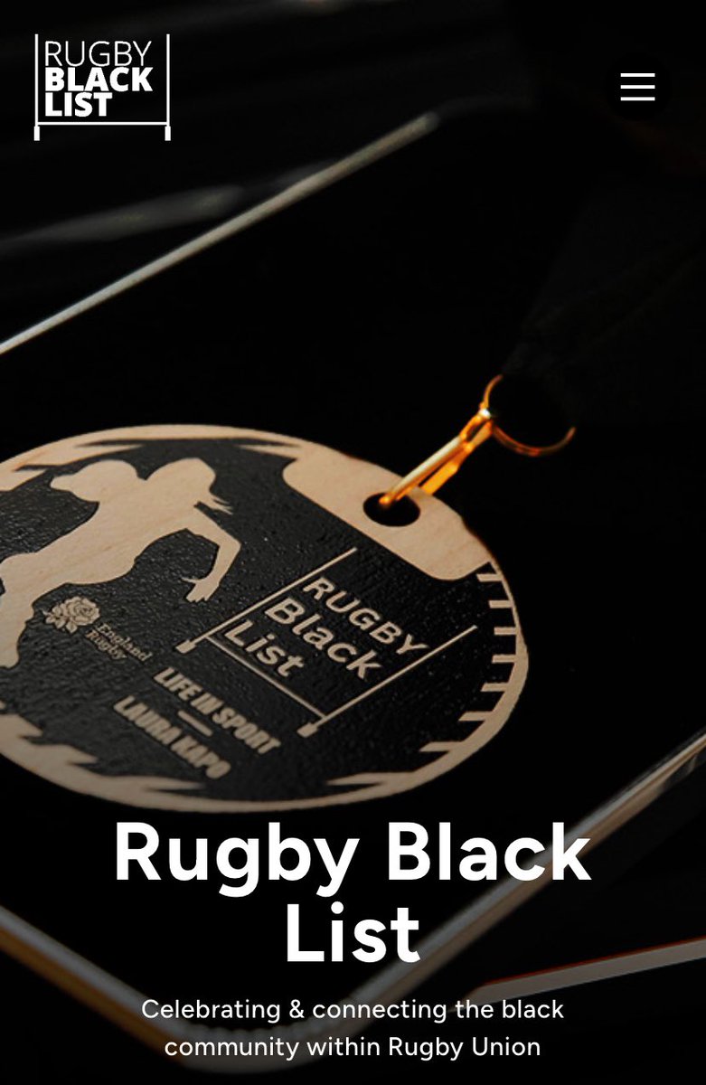 Rugby Black List: Season 2

Celebrating and Connecting the black community in rugby

🏆 2024 RBL Awards: 30th April 
🌐 New website: rugbyblacklist.com
