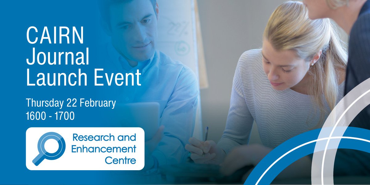 🤩 CAIRN Launch Event TODAY!

There's still time to join us for the re-launch of the CAIRN (College Action Inquiry Research Network) journal ⏲️

Sign-up to learn how CAIRN will share insights &amp; best practices in teaching &amp; innovation 👇

🔗 bit.ly/3SzNnw5