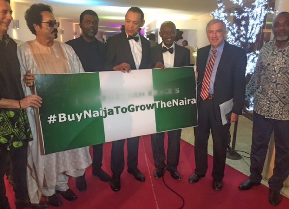 renoomokri's tweet photo. Protests cannot help the Naira 
Tantrums will not save the Naira 
Insulting Tinubu cannot fix our economy 
Cursing bad leaders is a waste of time

There is only one way Nigeria's economy can be rescued. #GrowNairaBuyNaija

Drive Innoson or Nord 
Call with Glo 
Build with Dangote and BUA
Eat breakfast with Nasco 
Lunch and dinner with made in Nigeria rice, even if it has stones
Go on dates at Tantalisers and Suya spots
Drink Zobo 
Celebrate with palm wine
Fly Air Peace over Air France, KLM, or Lufthansa 
Shop at local markets 
Eat cassava bread over foreign wheat bread 
Watch Enyimba and Kano Pillars 
See Nollywood movies at Silverbird
Stream Nigerian music 
Wear aso oke, agbada, babanriga, or isi agu