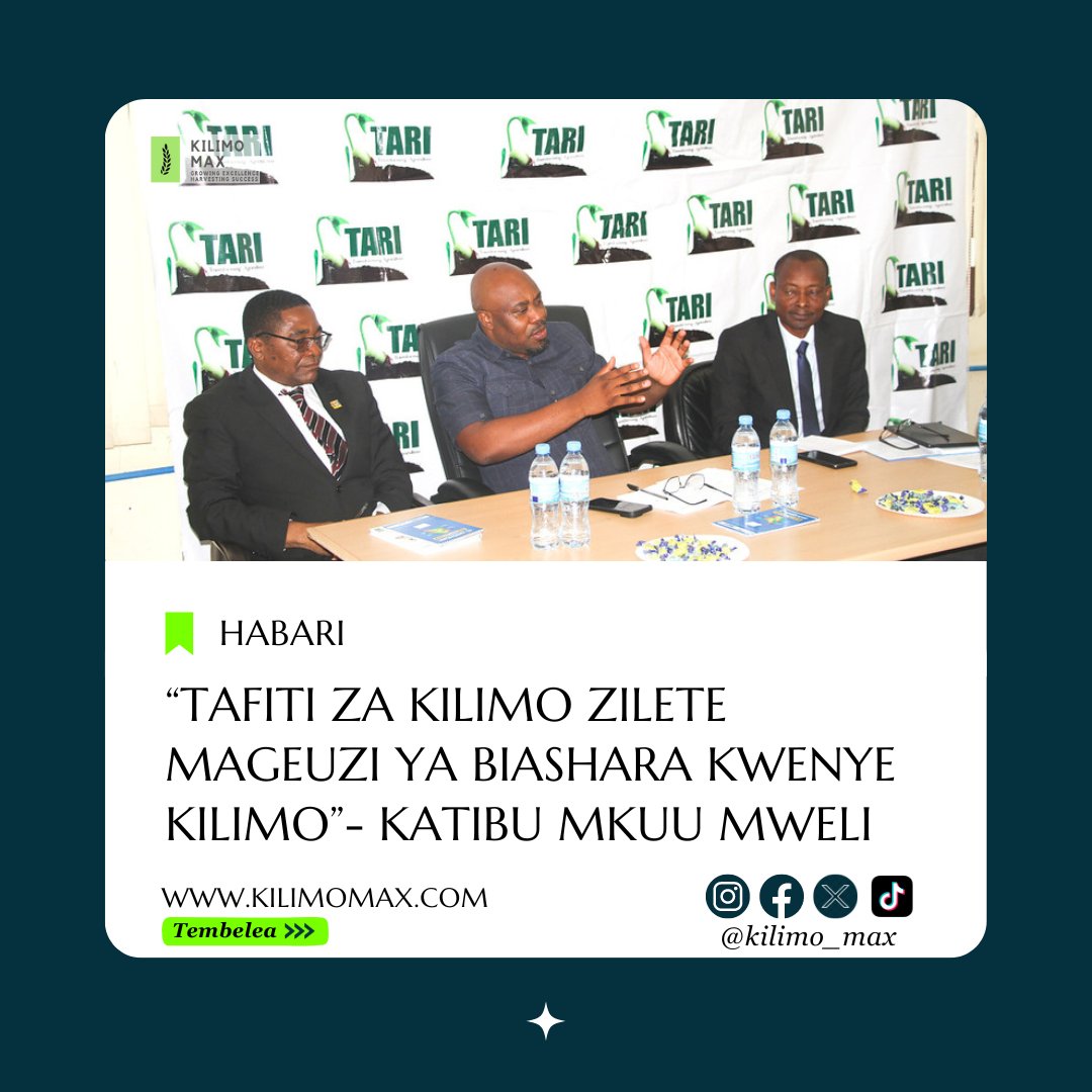 kilimo_max's tweet photo. Soma zaidi kupitia website 🌐yetu link ipo kwenye bio. Pia follow @kilimo_max

Discover more on our website! 🌐 Click the link in our bio to read more. Follow us @kilimo_max
#ExploreFurther #LearnMore #ajenda10/30 #wizarayakilimo #bunge https://t.co/Z1ojWSOgO4