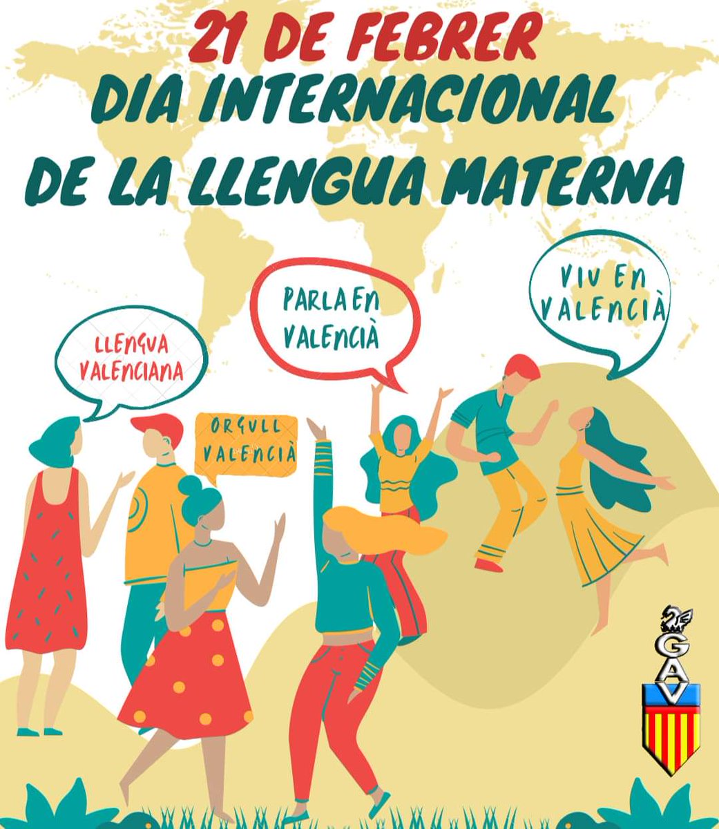 GAValencianista's tweet photo. #dia #internacional #llengua #materna #valenciana #valencià https://t.co/L80a69hi9s