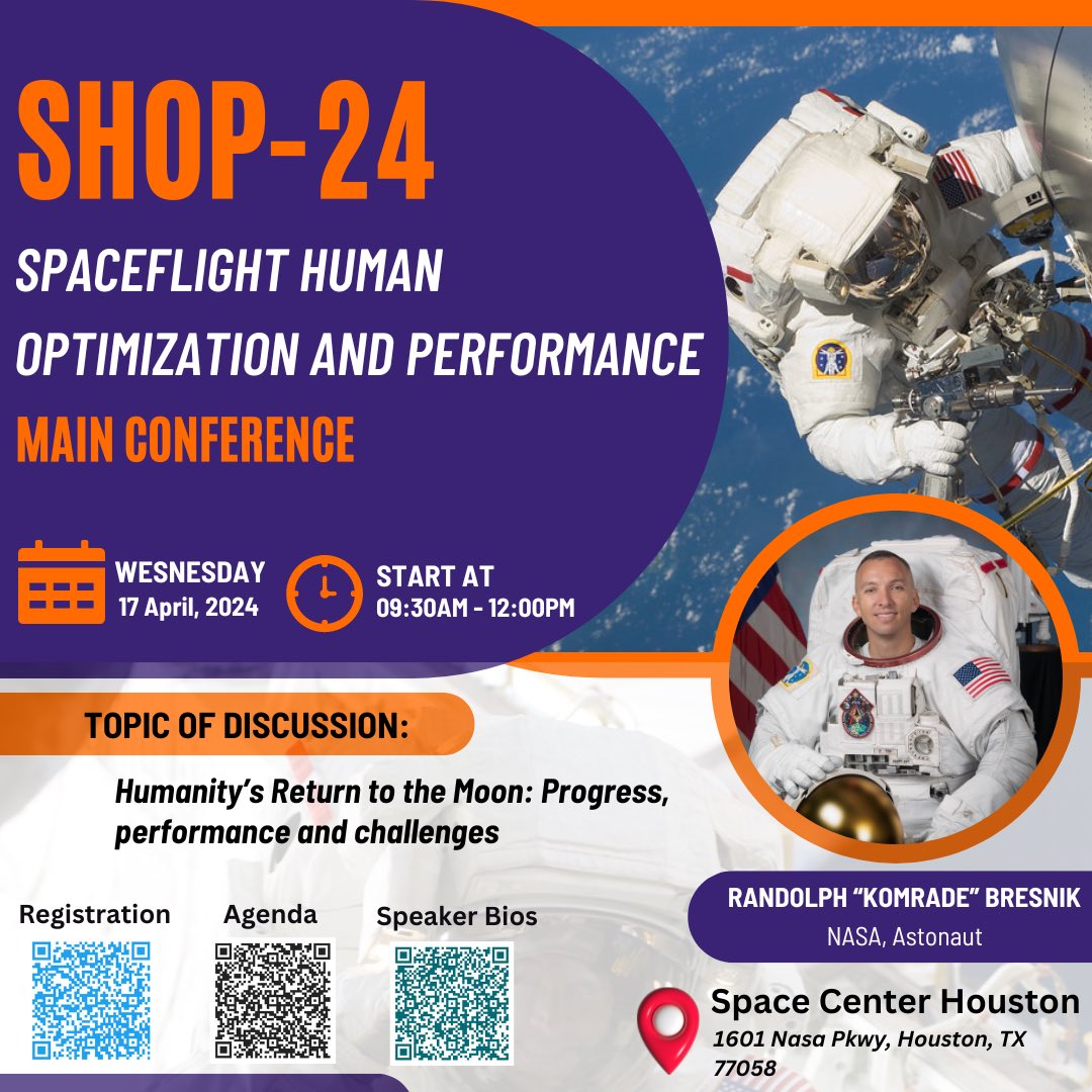 uhcl.edu/hhpi/spaceflig…
Registration is open!
#Space #NASA #SpaceExploration #humanperformance