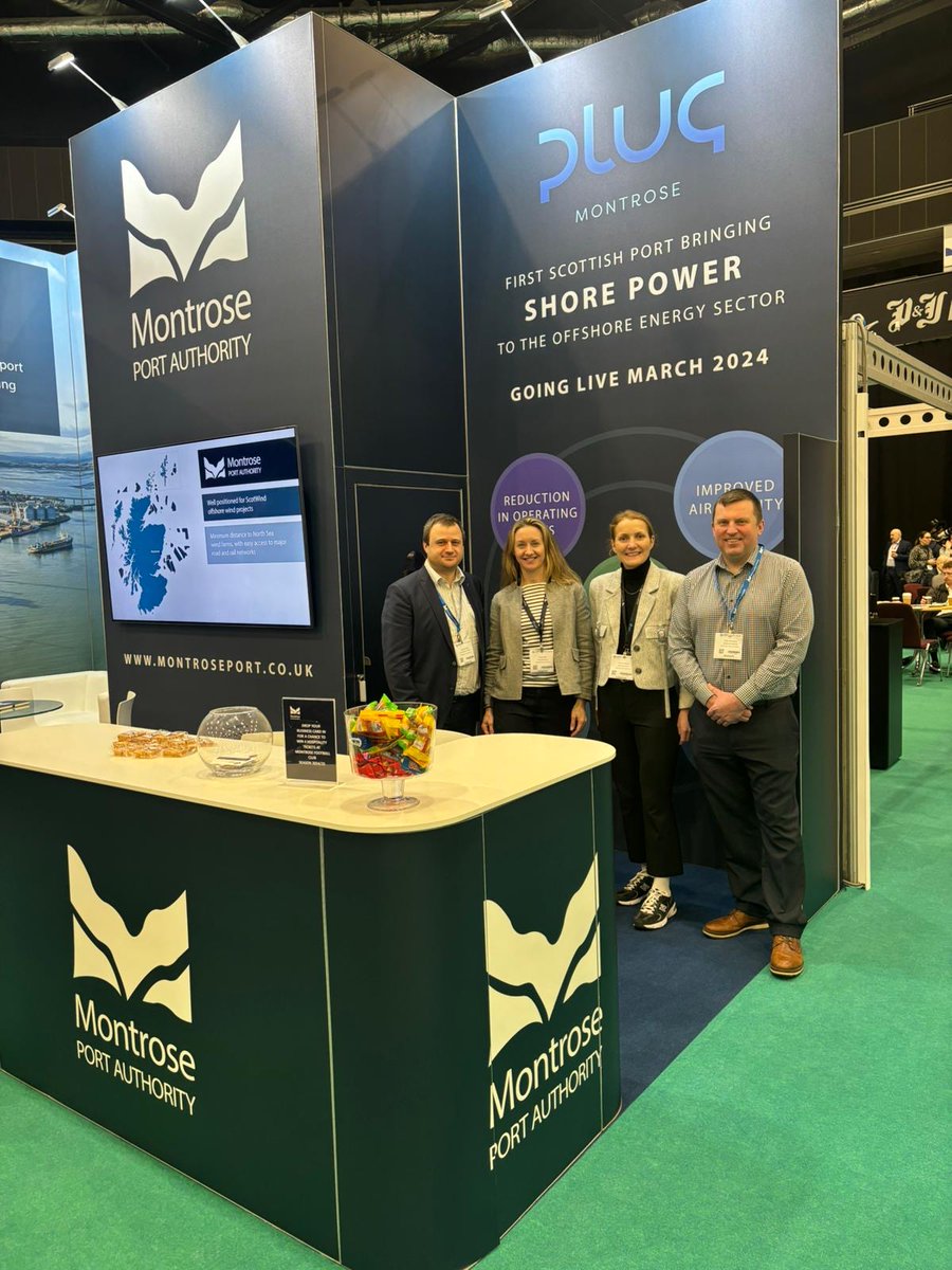 Thrilled to host the Plug team at our stand at @GUH_News's #SubseaExpo Together, we're launching shore power at MPA called Plug Montrose - a joint venture which will reduce our vessel emissions & help us work towards our Net Zero goals 🚢⚡ More info: pulse.ly/iakl0t5nkq