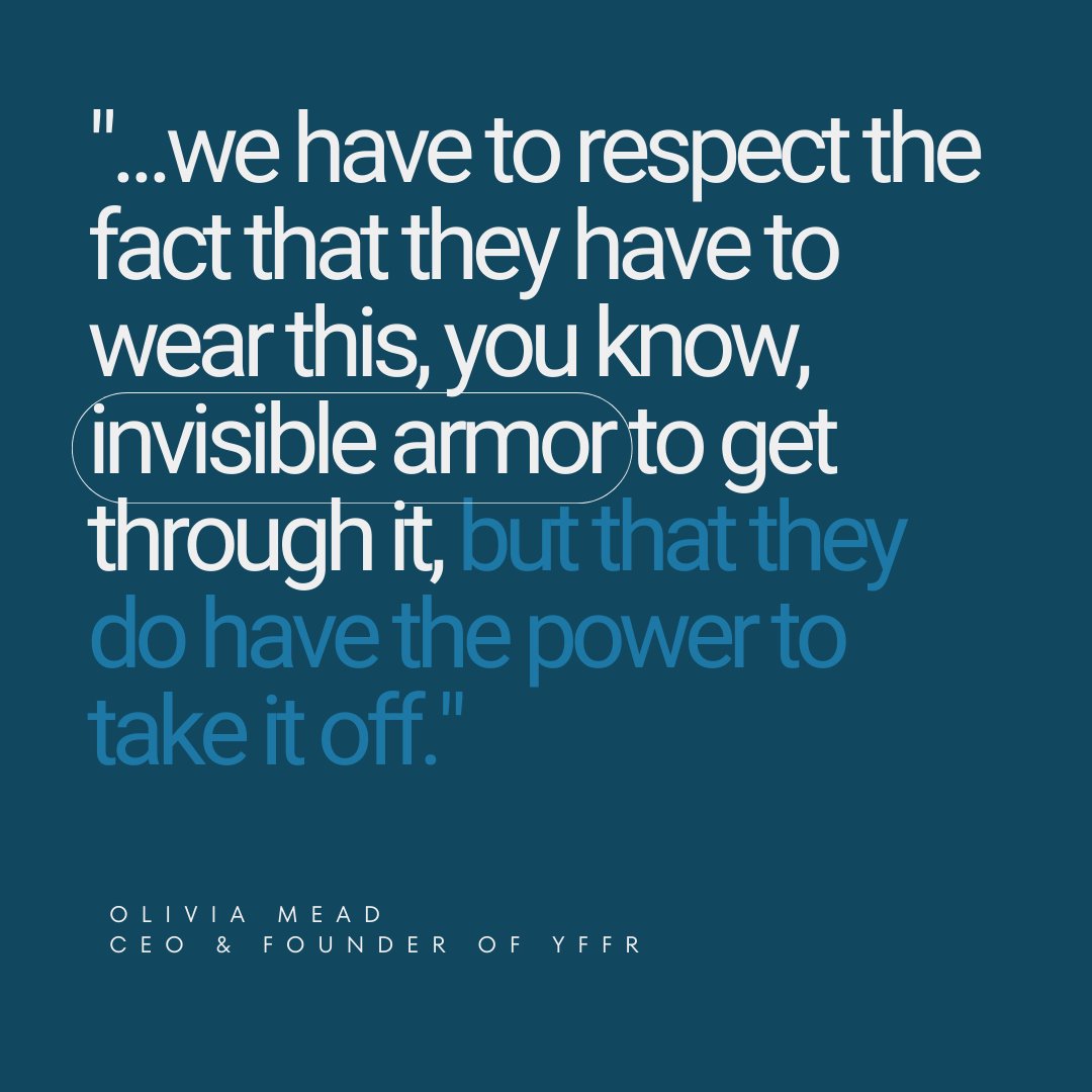 In discussing the resilience of first responders, Olivia beautifully articulates the balance between the necessity of their "invisible armor" and their inherent power to remove it when ready. Listen in to hear more! 

l8r.it/kaNZ