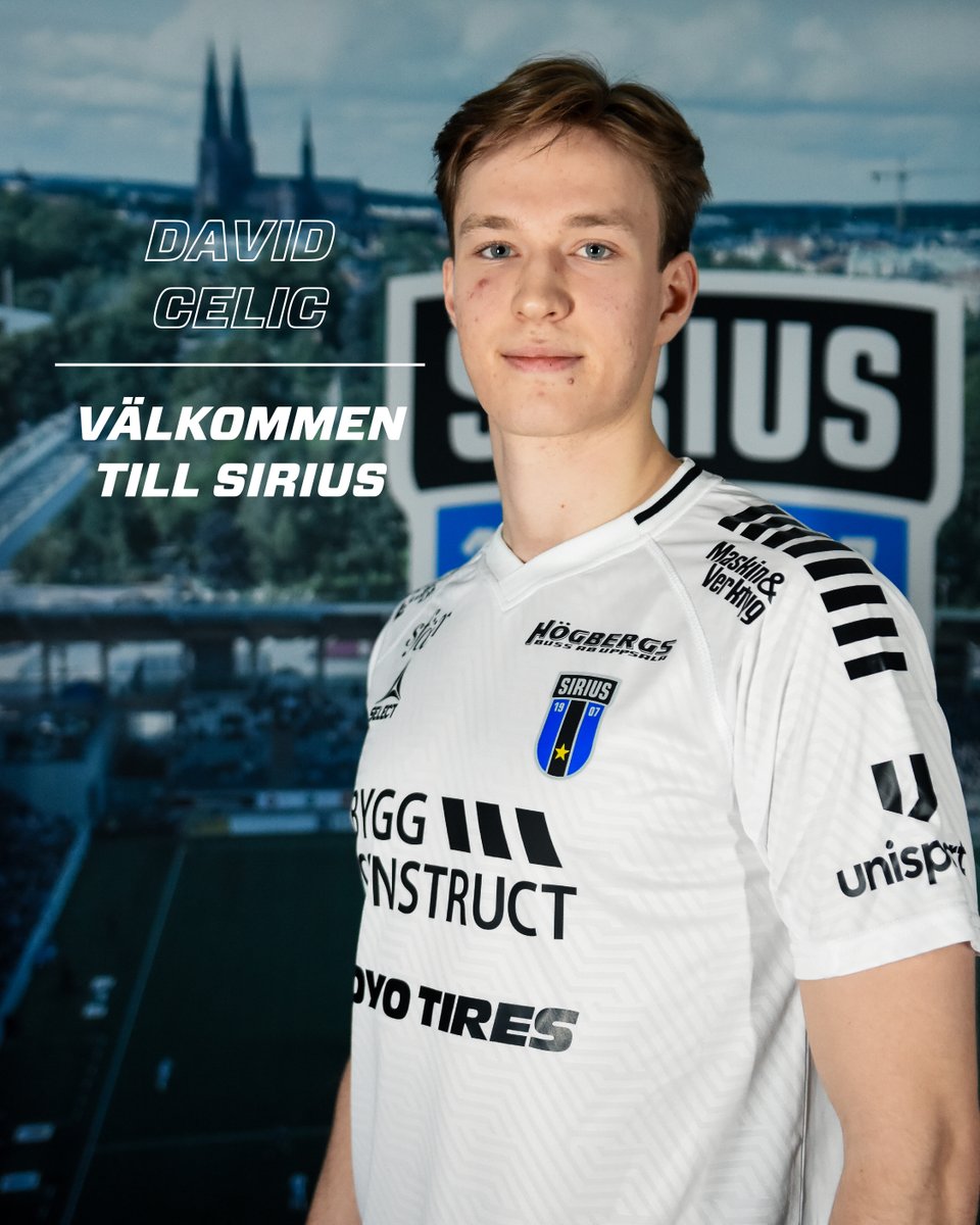 siriusfotboll's tweet image. Välkommen till Sirius, David Celic! 🔵⚫

ℹ️ Sirius Fotboll är överens med den 20-åriga målvakten David Celic om en övergång. David ansluter per omgående till Sirius på free transfer. Det signerade avtalet sträcker sig över säsongen 2027.

Läs mer på siriusfotboll.se