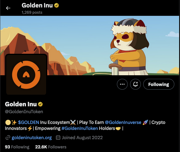 Golden Inu tweet media