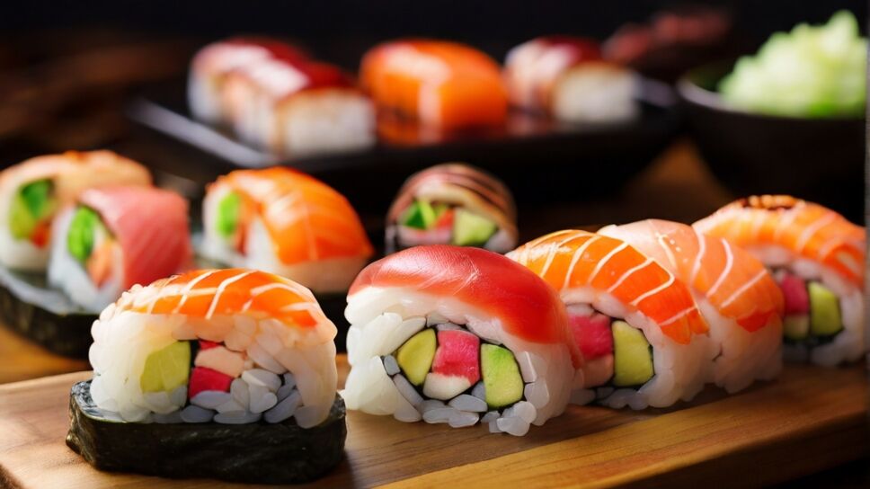 "Sushi Symphony: A Culinary Ode to Freshness and Flair"
.
.
.
#sushi #sushilove #sushitime #sushilife #sushilover #sushiforlife #sushidinner #sushimunchies #sushicraving #sushiobsessed #sushiporn #sushiwonderland #sushiday #sushinight #sushiland
