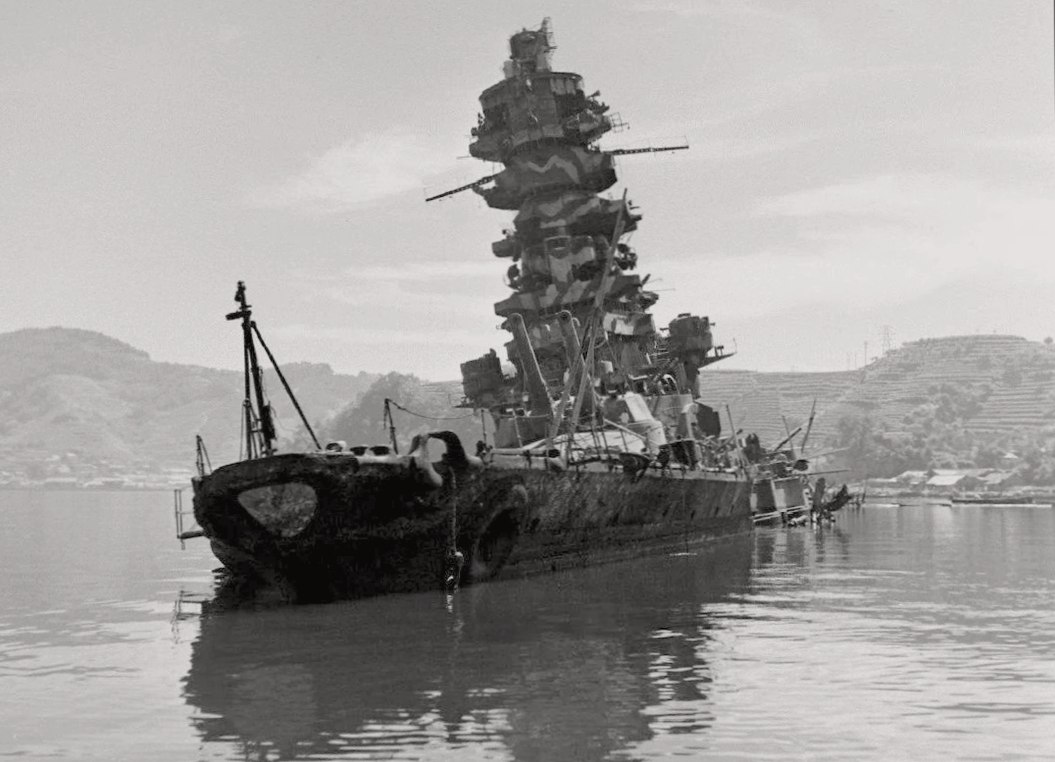 Old Warships on X: "Japanese battleship Haruna in september 1945 https://t.co/HIvGkNwaYd" / X